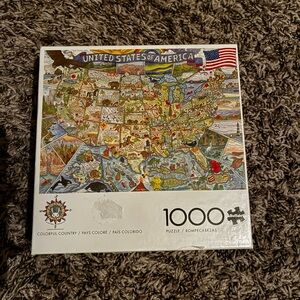 Buffala United States Map Puzzle - 1000 Pieces